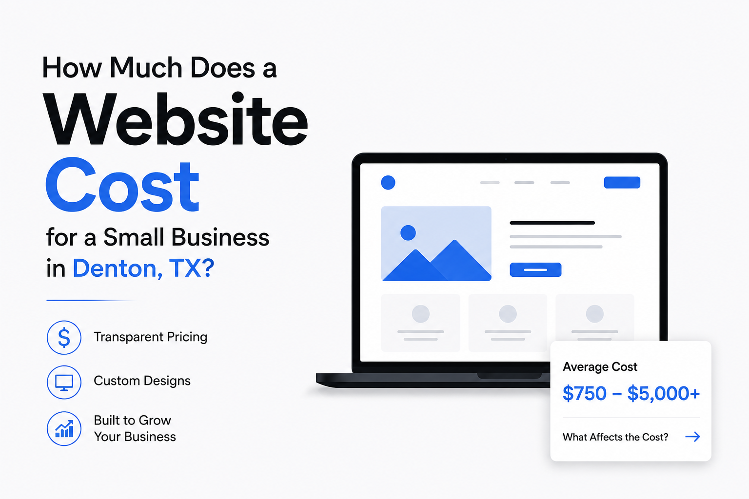 Website cost breakdown for small businesses